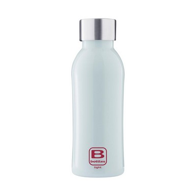 B Bottles Light - Light Blue - 530 ml - Bottiglia in acciaio inox 18/10 ultra leggera e compatta
